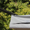 Outsunny 11.5' x 11.5' Retractable Pergola Canopy, Outdoor UV Protection & Sun Shade, Steel Frame for Garden, Grill, Patio, Backyard, Beige
