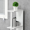 kleankin Tall Bathroom Storage Cabinet with 2 Open Shelves and 2 Door Cabinets, Freestanding Linen Tower, Grey