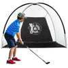 Soozier Golf Hitting Net with Chipping Target, Golf Aid Training Practice Net with Carry Bag for Indoor and Outdoor Golf Sports