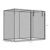 Outsunny 6 x 3ft Tall Crop Cage, Plant Protection Tent, with Zippered Door, Storage Bag and Ground Stakes, for Garden, Yard, Lawn, Green