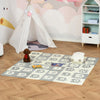 Qaba Kids Foam Puzzle Floor Tiles Baby Educational Play Mat Anti-slip Letter Number