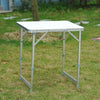 Open Box Outsunny 23" Aluminum Lightweight Portable Folding Easy Clean Camping Table with Carrying Handle