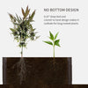 Outsunny 48.5" Plastic Cultivation Bed Flower, Herb, Veggie Planter for Garden, Backyard
