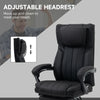 Vinsetto High-Back Office Chair Computer Desk Chair with Footrest Reclining Function and Adjustable Height Black
