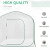 Outsunny 8' x 4' x 4' Portable Pop up Greenhouse, Mini Greenhouse, Instant Garden Canopy Hot House, 4 Zipper Doors, PVC Cover for Growing Tropical Plants, Flowers, Herbs, Vegetables, Saplings