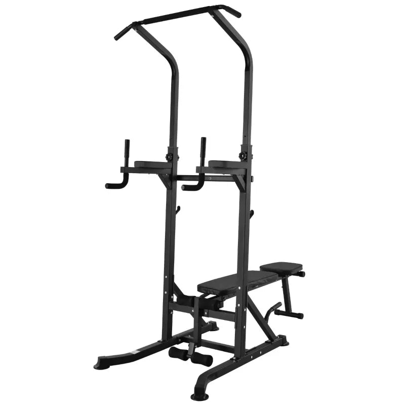 Soozier Pullup Assisted Machine Exercise Weight Power Tower with Multiple Adjustable Positions for Strengthening Many Muscles