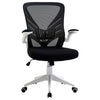 Vinsetto Mid-Back Mesh Home Office Chair Computer Task Ergonomic Desk Chair with Lumbar Back Support, Flip-Up Arm, and Adjustable Height, Black