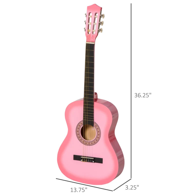 Soozier 39" Classical Acoustic Cutaway Guitar with Nylon/Steel Strings & Included Stand, Beige Strap, 3 Picks, & Pitch Pipe