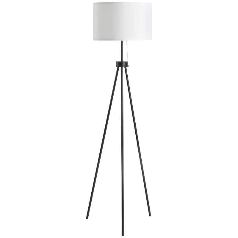 HOMCOM Modern Tall Floor Reading Light Fixture with Footswitch Pedal