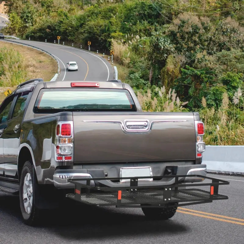 ShopEZ USA Cargo Carrier Hitch Mount with Luggage Storage and 6 Visibility Reflectors