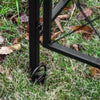 Outsunny 82'' Decorative Metal Garden Trellis Arch with Durable Steel Tubing & Elegant Scrollwork, Perfect for Weddings