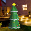 HOMCOM 8ft Christmas Inflatable Decorated Christmas Tree, Outdoor Blow-Up Yard Decoration with LED Lights Display