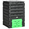 Outsunny Dual Chamber Compost Bin, Rotating Composter, Compost Tumbler with Ventilation Openings and Steel Legs, 34.5 Gallon