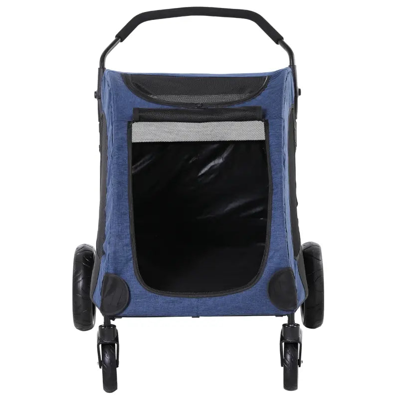 PawHut Foldable Pet Travel Carrier with Wheels Oxford Fabric
