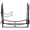 Outsunny 5-Piece Firewood Log Rack 33" Storage Log Holder with Shovel, Broom, Poker, Tongs for Outdoor and Indoor Fireplaces, Black