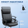Vinsetto PU Leather Office Chair Desk Chair with 360 Degree Swivel Wheels Adjustable Height Tilt Function Black