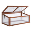 Outsunny Wooden Cold Frame Greenhouse with Polycarbonate Boards, 39" x 26" x 16"