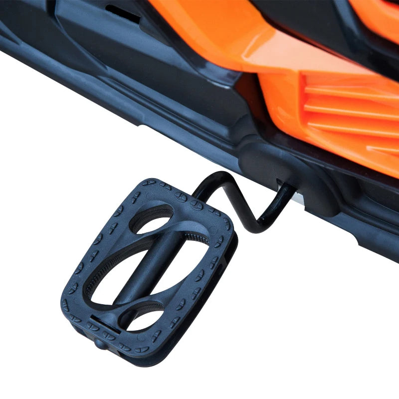 ShopEZ USA Kids Pedal Powered Ride-On Go Kart Racer with Hand Brake and Non-Slip Wheels - Orange