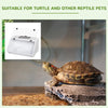 PawHut Reptile Glass Terrarium Tank, Breeding Box with Screen Ventilation, Lamp Holders, Hanging Basin for Lizards, Chameleon, Tortoise, 23.5" x 16" x 28"