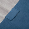 HOMCOM Folding Ottoman Sleeper, Convertible Fabric Bed, Blue