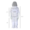 Outsunny Full Body Beekeeping Suit, Men & Women, Veil, Gloves, XXL