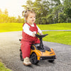 ShopEZ USA Ride on Push Car, Ride Racer, Foot-to-Floor Walking Sliding Car for Toddler with Under Seat Storage, Horn and Engine Sound, Steering Wheel, Aged 18-36 Months, Orange