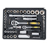 Open Box HomCom 108pc Mechanic's Socket and Ratchet Wrench Tool Kit