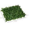 Outsunny 118" x 39" Artificial Ivy Privacy Fence, Wall Screen Faux Greenery, Leaves Decoration for Outdoor Garden, Backyard Décor, Balcony, Patio, Dark Green