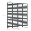 HOMCOM Screen Divider Room Divider Screen with Foldable Design for Indoor Bedroom Office 5.6' White Grey