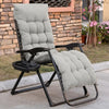 Outsunny Padded Zero Gravity Chair, Folding Recliner Chair with Cup Holder Cushion, Gray