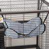 PawHut Small Animal Cage Habitat for Ferret with Wheels Hammocks Tunnels and 3 Doors, Black
