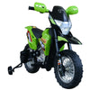 ShopEZ USA Ride-On Childrens Motorcycle w/ Real Driving Sounds & Fun Built-In Music Green