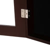 HOMCOM 32” x 24” UV-Resistant Sports Jersey Frame Display Case - Cherry Brown