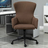 Vinsetto Ergonomic Rolling Office Desk & Computer Chair with 5 Castor Wheels & Easy Adjustable Height/Tilt - Brown