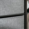 HOMCOM 5-Drawer Dresser Tower Chest of Drawers Organizer with Steel Frame Grey