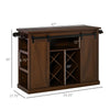HOMCOM Kitchen Island Utility Cart on Wheels with Large Counter, 2 Spacious Drawers & Storage Cabinets, & Wine Storage