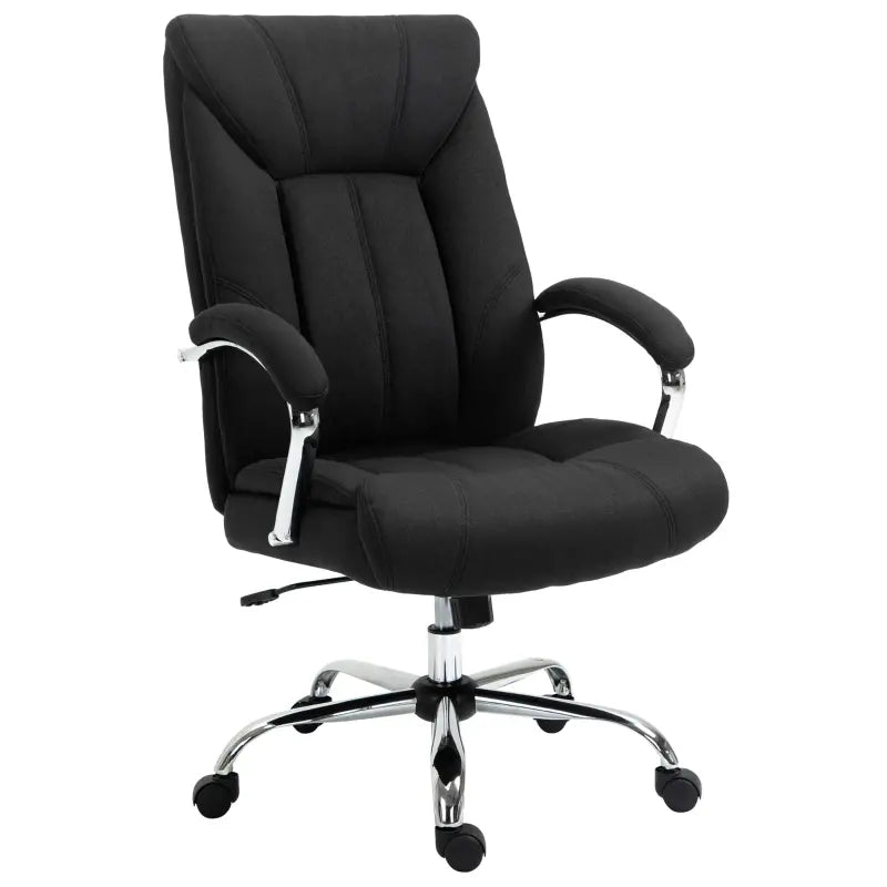 Vinsetto High-Back Home Office Chair, Computer Desk Chair with 360 Degree Swivel, Adjustable Height and Tilt Function, Dark Grey