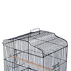 PawHut 36" Metal Indoor Bird Cage Starter Kit with Tray and Accessories - Black