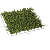 Outsunny Artificial Ivy, 94.5" x 39" Hedge/Green Grass Privacy Fence, Decorative Greenery Backdrop for Outdoor Decor, Indoor, Garden, Dark Green