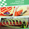 Qaba Track Builder Loop Kit Criss Cross Track with Pull-back Cars for 3-6 year olds