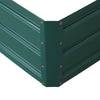 Outsunny 26" x 26" x 12" Raised Galvanized Metal Garden Bed Kit Set of 2 - Green