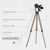 HOMCOM Floor Lamp Height Adjustable Camera Shape Lampshade Black