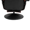 Vinsetto High Back Racing Style Gaming Chair, PU Leather Gamer Recliner Chair with Swivel Pedestal Base, Adjustable Footrest, and Head Pillow, Black