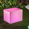 Outsunny 16RGB Colors Rechargeable LED Cube Stool Light with Remote Control & IP54 Waterproofing for Indoor/Outdoor Use