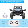 ShopEZ USA Kids Ride On Car 12V Battery-Powered Electric Truck with Wide Seat, Parent Remote Control & Music, White