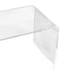 HOMCOM 32" Long Rectangle All Acrylic 15mm Thick Waterfall Coffee Table, Clear