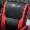 Vinsetto Breathable Faux Leather Office Computer Desk Chair for with an Adjustable Height & a Unique Racing Style - Red