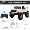 Open Box ShopEZ USA 12V Mercedes-Benz Zetros Kids Ride On Car Off Road Truck with Remote Control - White