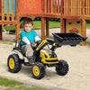 ShopEZ USA Kids Ride On Excavator, 6V Battery Tractor with Music and Headlights, Yellow