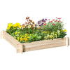 Outsunny 48.5" Plastic Cultivation Bed Flower, Herb, Veggie Planter for Garden, Backyard